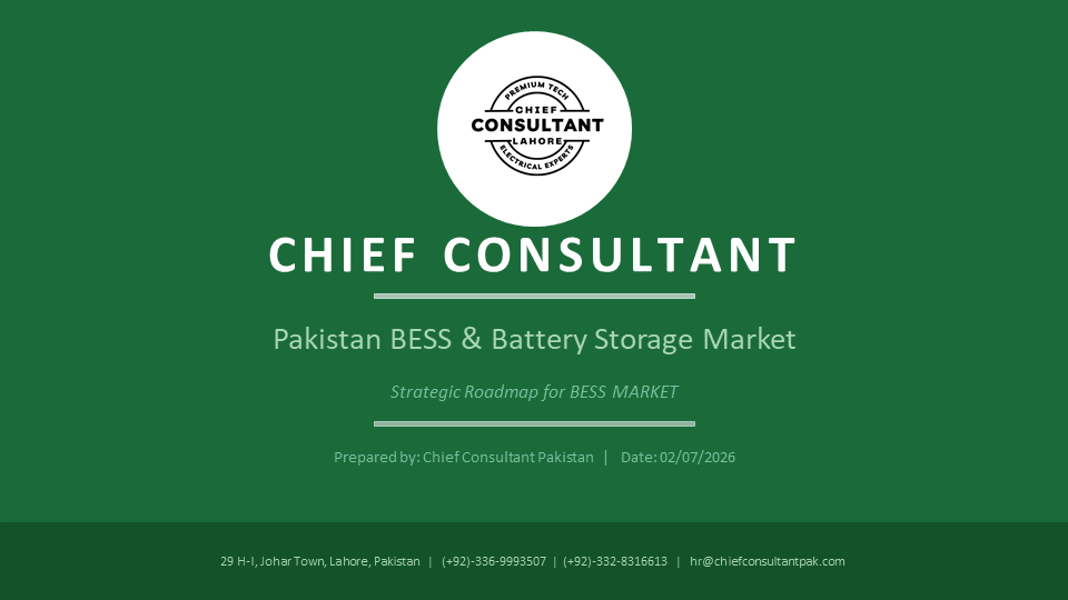 Pakistan BESS Market Study cover page